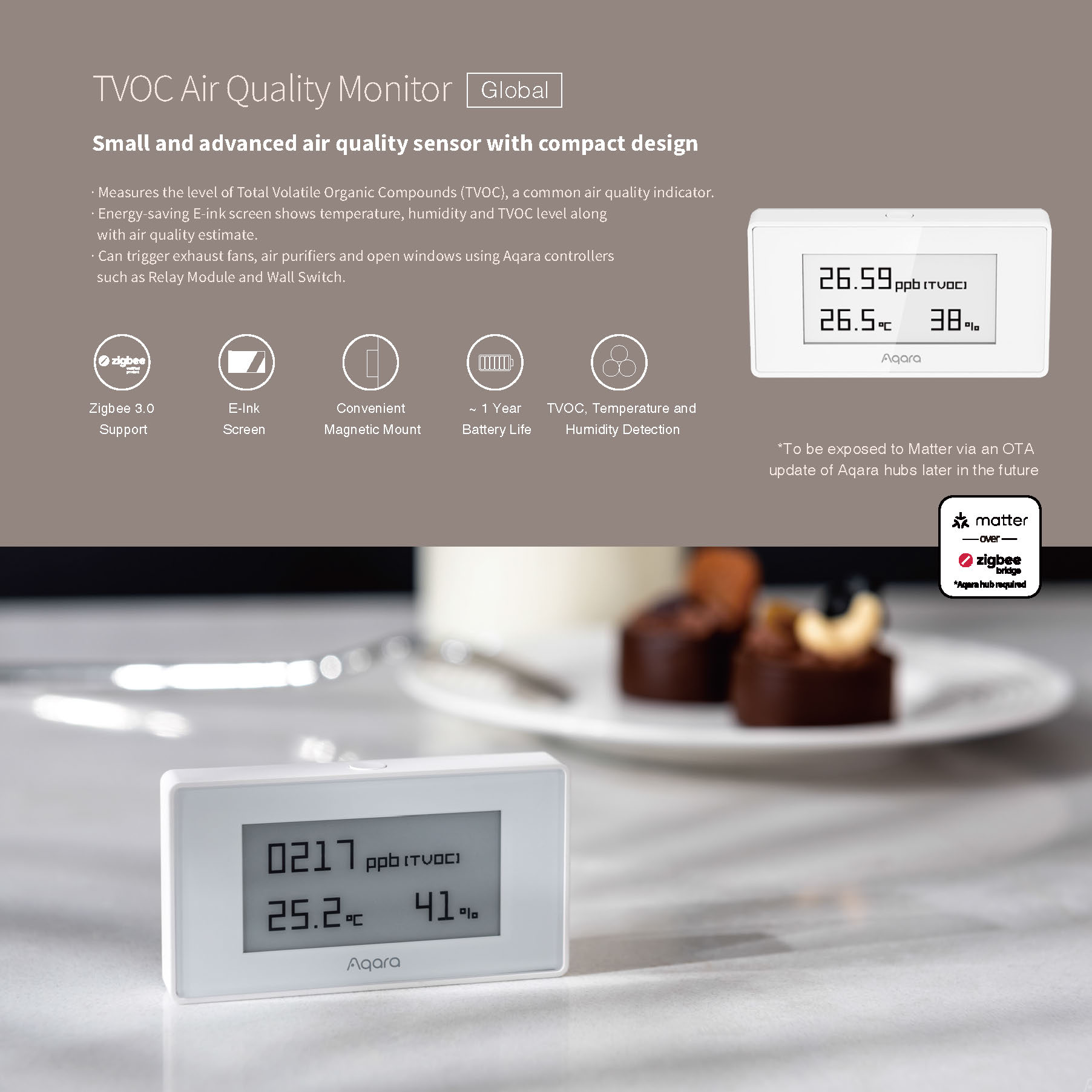 Aqara TVOC Air Quality Monitor Singapore